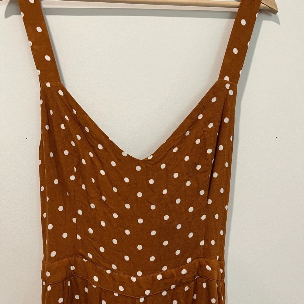 American Eagle Tie Back Polka Dot Jumpsuit - Picture 3 of 7